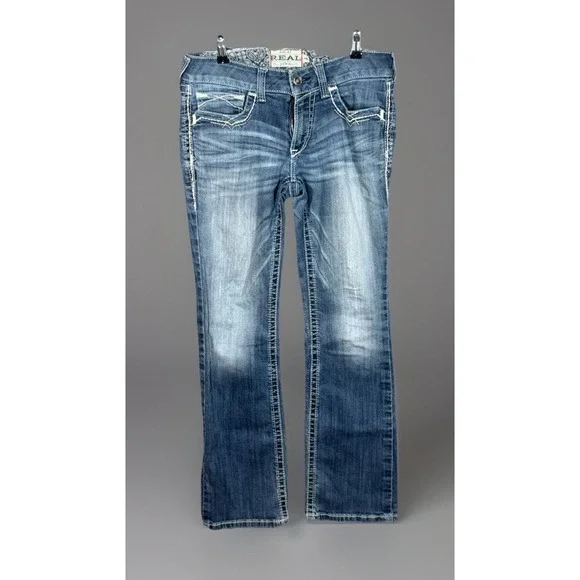Ariat Real Denim jeans size 30R Western Bootcut Stretch - Picture 4 of 7